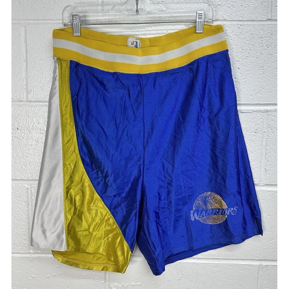 VTG Speedline USA Made Basketball Shorts / Golden State Warriors / Men's XL